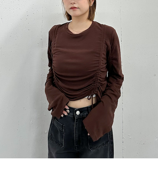 ドロストギャザーカットＴＯＰＳ