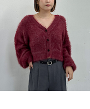 メランジフェザーニットカーディガン