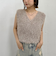 ラメフェザーニットベスト／