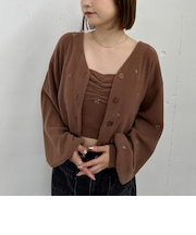 フラワー刺繍ニットＣＤアンサンブル