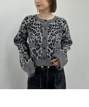 レオパードＪＱニットカーディガン