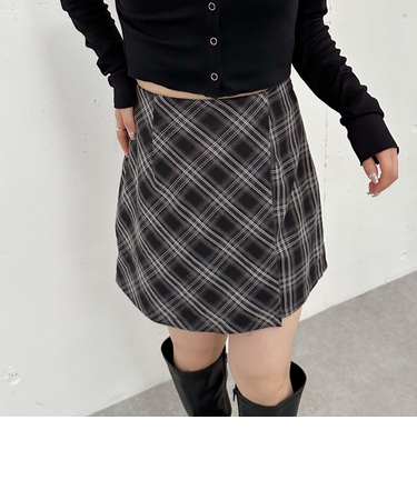 ’【ＳＥＴＵＰ対応】ラップミニスカート’