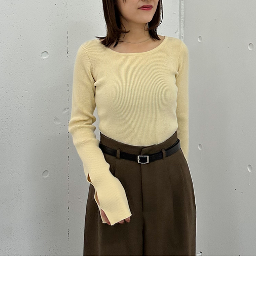 ２ｗａｙホールリブニットプルオーバー