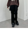 ベロアレイヤードスカート付きパンツ