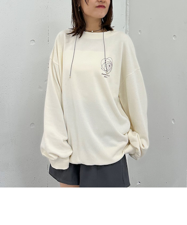 胸刺繍ＢＩＧスウェット
