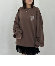 胸刺繍ＢＩＧスウェット