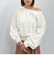 ピグメントオフショルスウェット