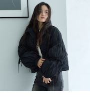 リボンシャ－リング中綿ブルゾン