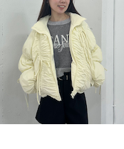 リボンシャ－リング中綿ブルゾン