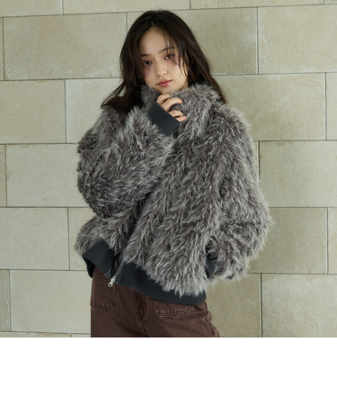 ＺＩＰミックスファーブルゾン