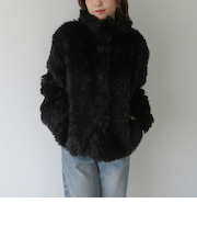 プードルファーショートコート/