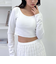 カップ付クロップドテレコＴＯＰＳ／