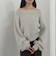 ラメブークレフェザーニットプルオーバー
