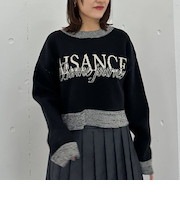 ロゴＪＱショートニットプルオーバー