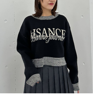 ロゴＪＱショートニットプルオーバー