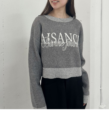 ロゴＪＱショートニットプルオーバー