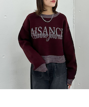 ロゴＪＱショートニットプルオーバー