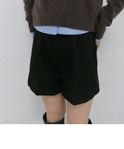 ベルト付ツイードショートパンツ