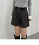 ベルト付ツイードショートパンツ