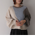 インターシャカラーブロックニットプルオーバー