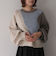 インターシャカラーブロックニットプルオーバー