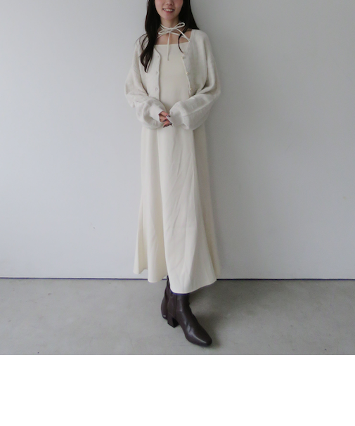 金釦ニットＣＤ×マーメイドキャミワンピースＳＥＴ