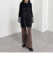 トリムレースミニキャミワンピース