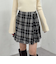 ツイードラップミニスカート