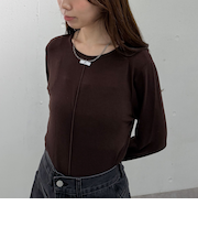 シアー天竺クルーネック TOPS