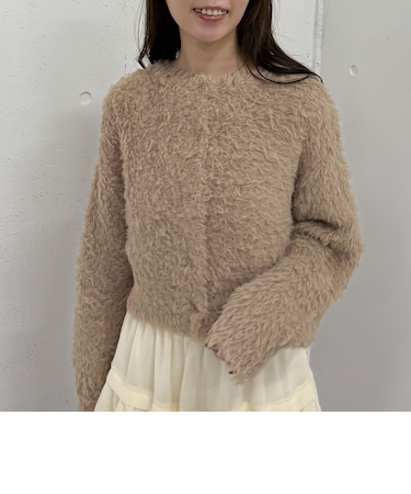 テディベアニットカーディガン