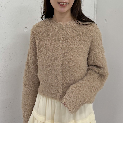 テディベアニットカーディガン