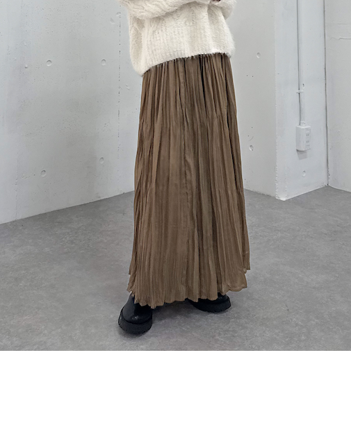 ランダムプリーツスカート