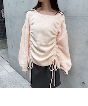 ドロストミドルニットプルオーバー