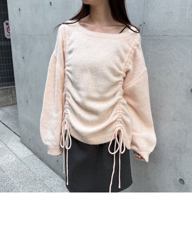 ドロストミドルニットプルオーバー