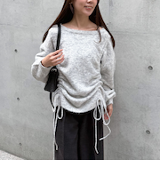 ドロストミドルニットプルオーバー