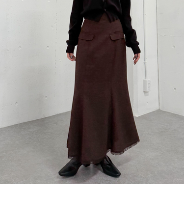 ツイードマーメイドスカート