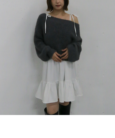 メランジフェザーニット×ミニキャミワンピースＳＥＴ