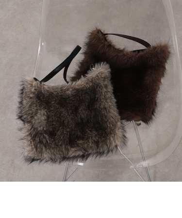 ファーワンショルダーバッグ