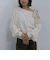 ベロアリボンタックオフショルスウェット