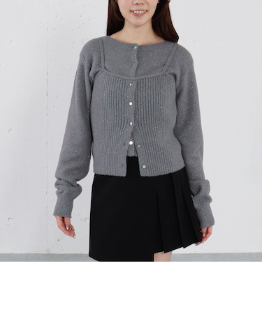 ラメマシュマロニットアンサンブル