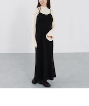 リボンタックチェックキャミワンピース