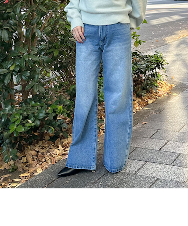 ストレートフレアデニム
