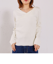 タックドレープニットプルオーバー