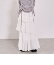 リンクルフリルティアードスカート