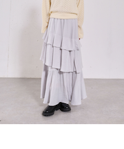 リンクルフリルティアードスカート