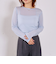 シアー天竺クルーネックトップス
