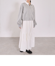 ハーフＺＩＰスウェット×キャミワンピースＳＥＴ