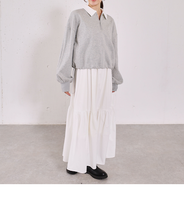 ハーフＺＩＰスウェット×キャミワンピースＳＥＴ