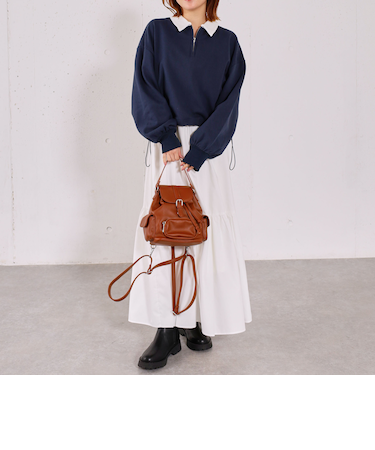 ハーフＺＩＰスウェット×キャミワンピースＳＥＴ