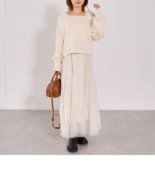 ダンボールＰＯ×肩リボンキャミワンピースＳＥＴ